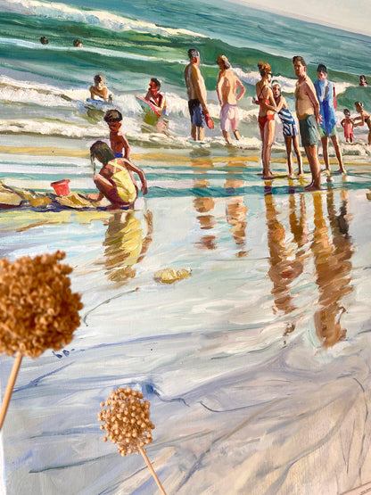 Playa en agosto