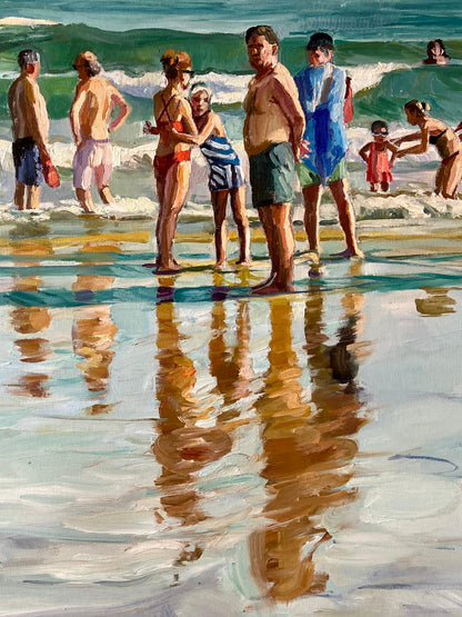 Playa en agosto