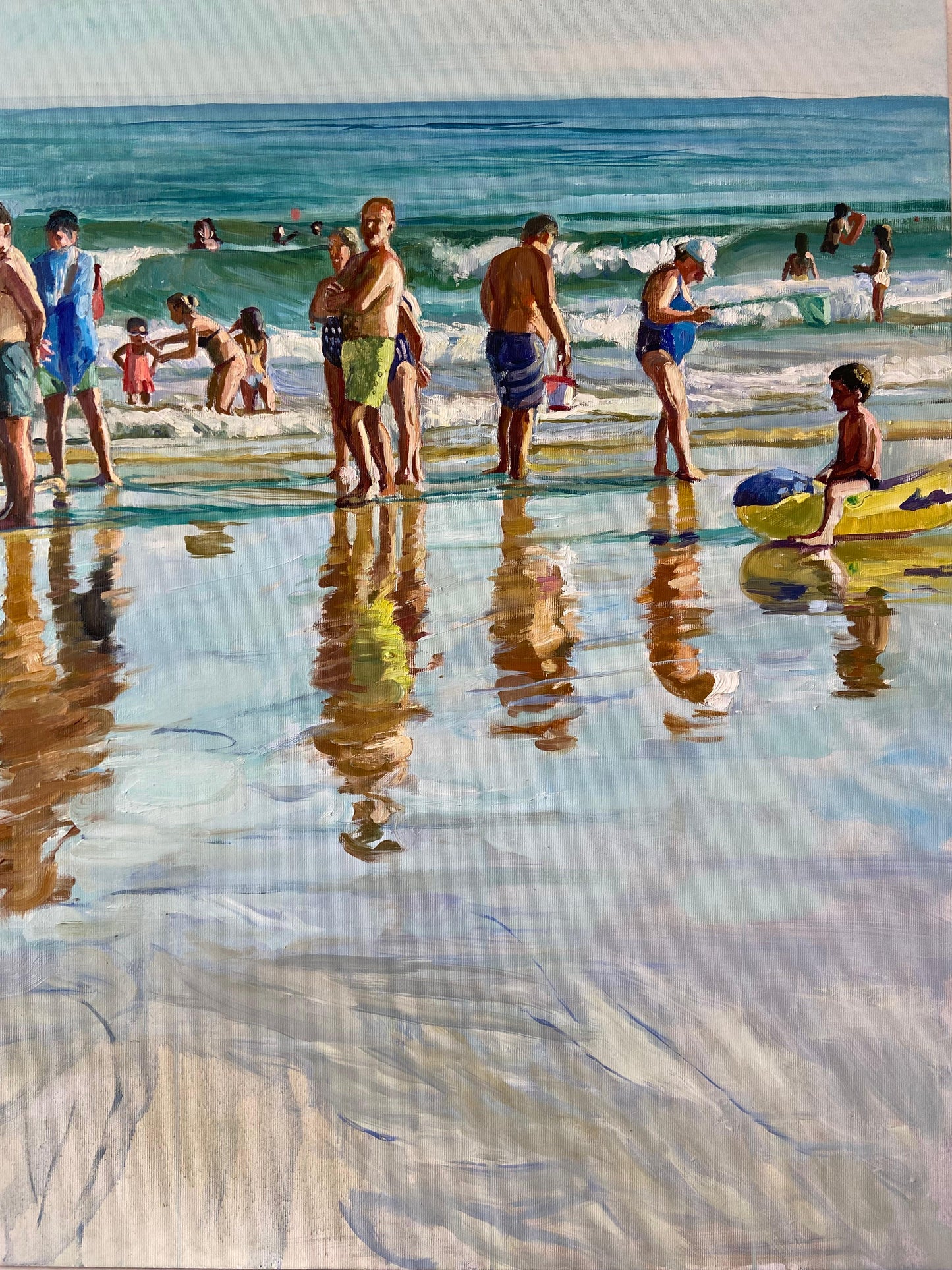 Playa en agosto