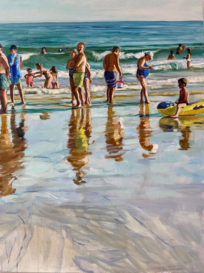 Playa en agosto