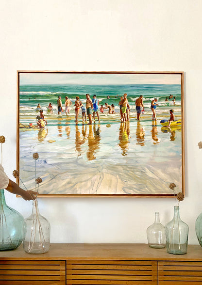 Playa en agosto