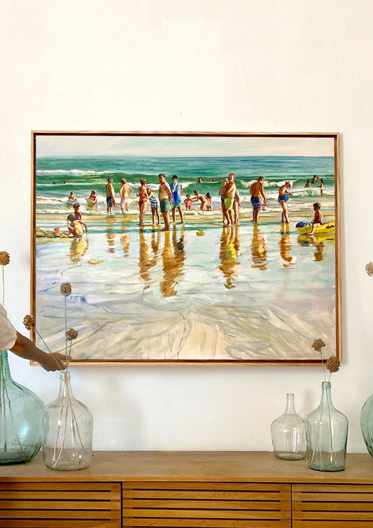 Playa en agosto
