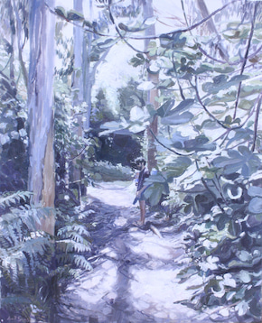 A forest near the sea